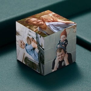 Personalized Photo Magic Cube – Custom Picture Gift for Dad | Unique Father’s Day Surprise