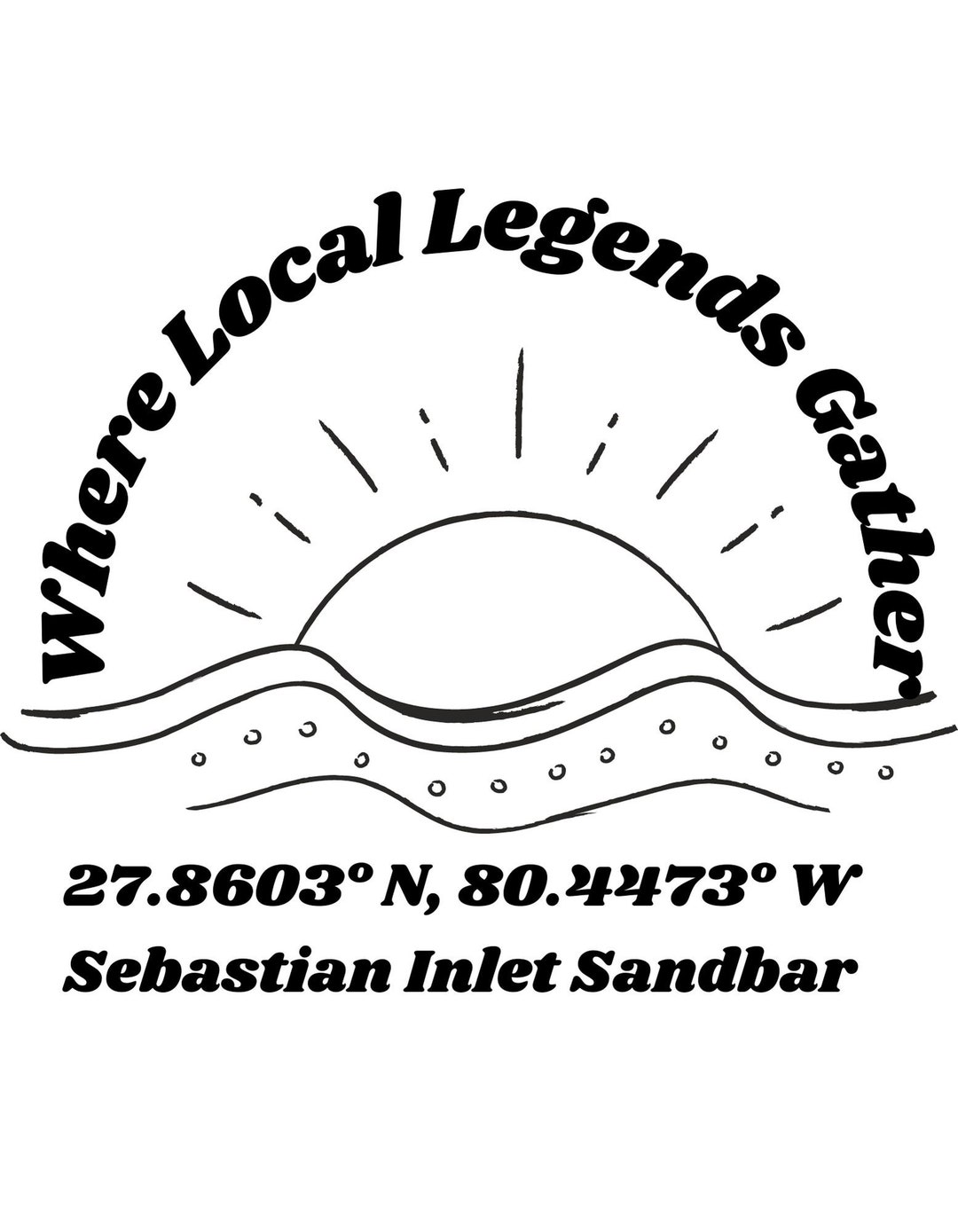 Sebatsian Inlet Sebastian Inlet Latitude & Longitude - Etsy