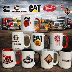 Caterpillar Engine Mug - 15 Oz Truck Fan Gift image 12