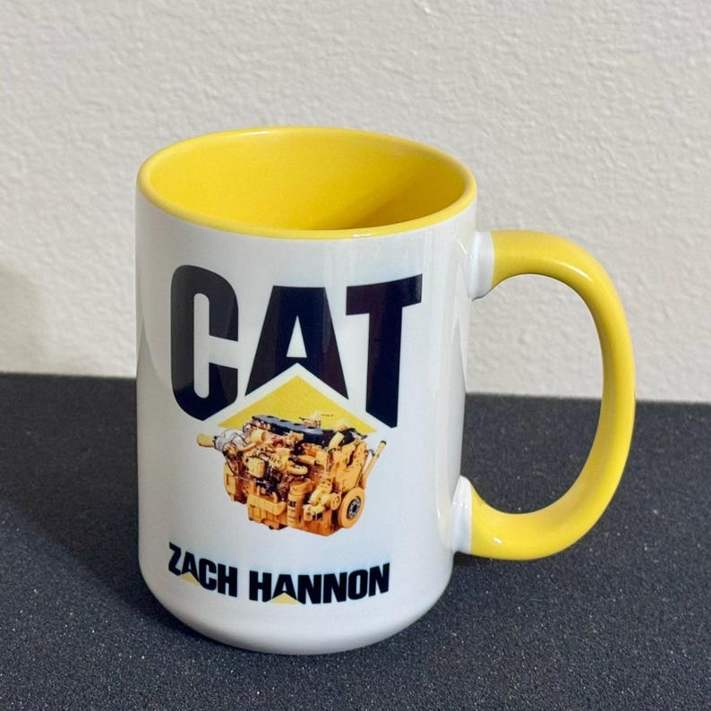 Caterpillar Engine Mug - 15 Oz Truck Fan Gift image 3