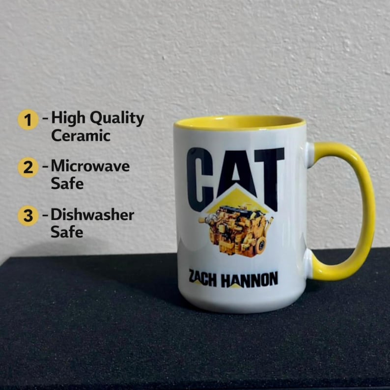 Caterpillar Engine Mug - 15 Oz Truck Fan Gift image 7