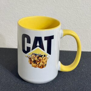 Caterpillar Engine Mug - 15 Oz Truck Fan Gift image 2