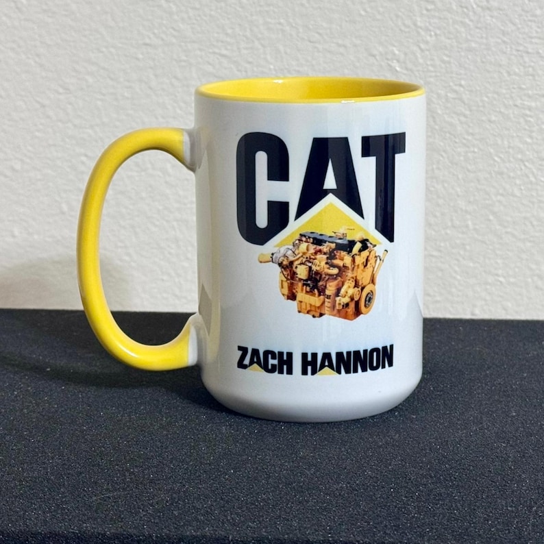 Caterpillar Engine Mug - 15 Oz Truck Fan Gift image 1