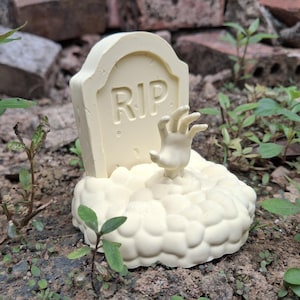 Grabstein mit aufgehender Hand 3D Druck Modell