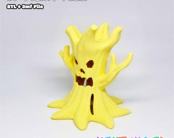 Modello 3D di un mostro albero spettrale