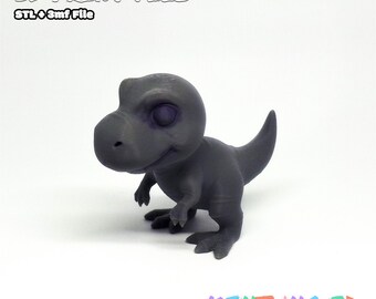 Lindo modelo de impresión 3D de T-Rex (STL + 3MF)