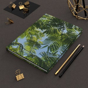 Garden Foliage Hardcover Journal: Nature-Themed Notebook