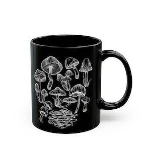 Mushroom Lover Fungi Print Toadstool Mycology Forager Coffee Mug