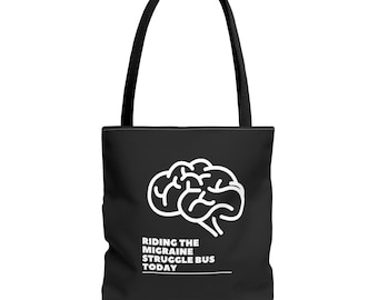 Bolso de mano unisex para el Día de la Migraña, Guerrero contra las Enfermedades Invisibles