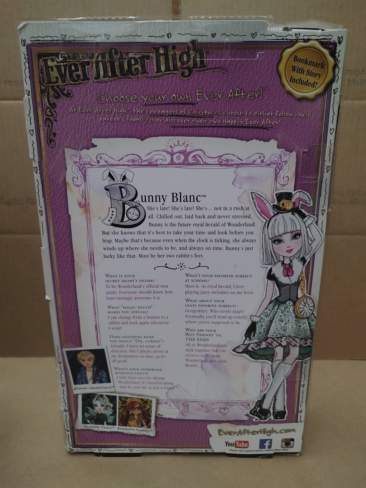 Mattel Ever After High Royal Bunny Blanc Daughter Of Etsy