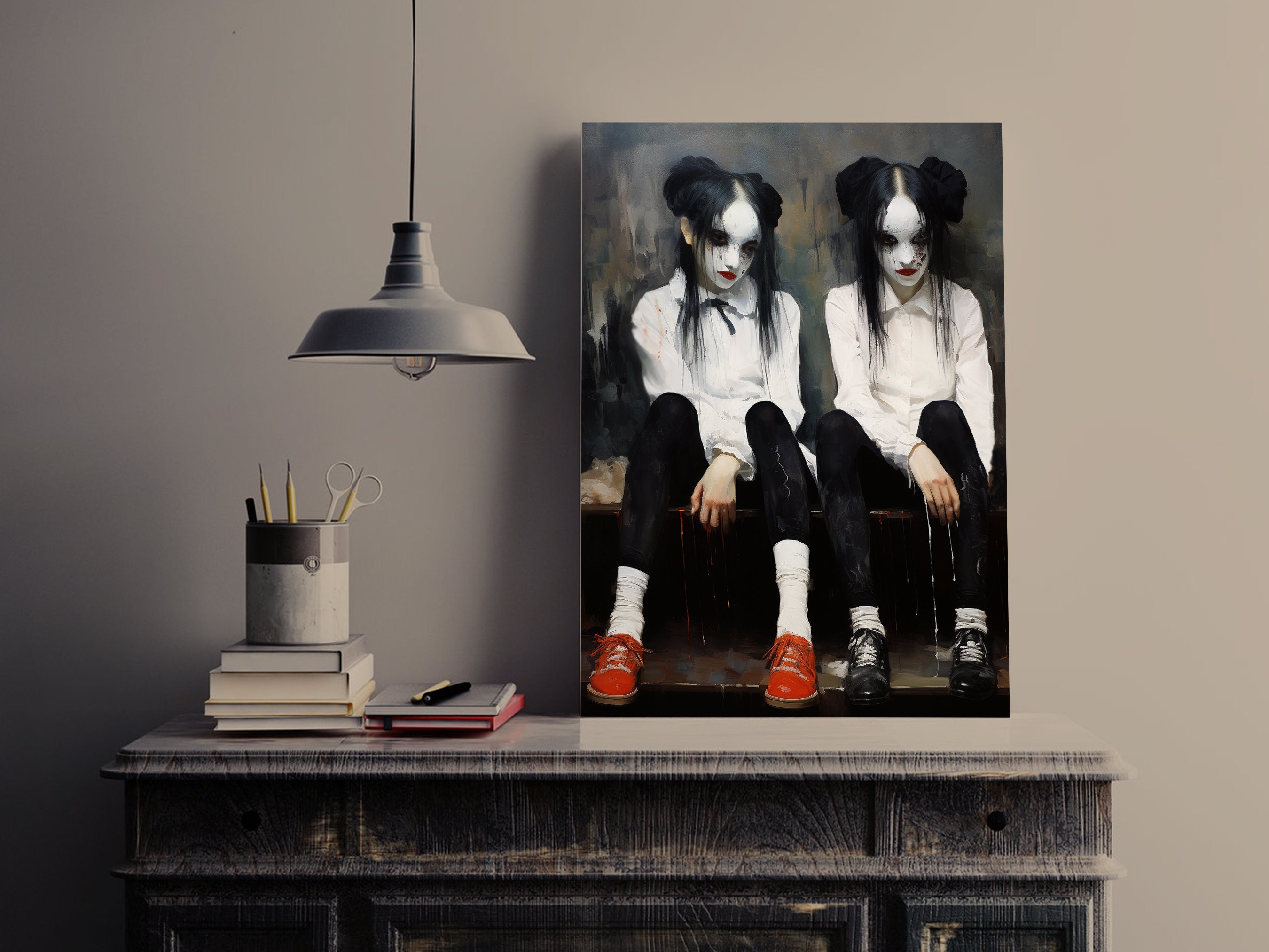 Dark Academia Wall Art Goth Room Decor Halloween Dark Academia ...