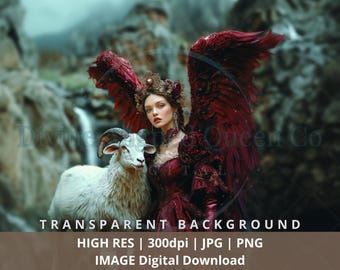 Zodiac Aries Angel: Celestial Stock Art for DIY Astrology Projects