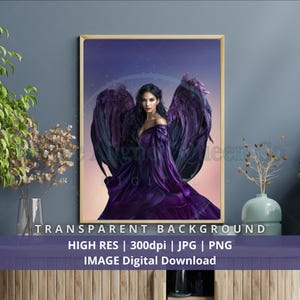 Arcángel espiritual Zadquiel, mujer, Ilustración de la Divina Femenina, Imagen digital PNG JPG, Decoración de pared, Diseño gráfico, Manualidades DIY, Arte sacro