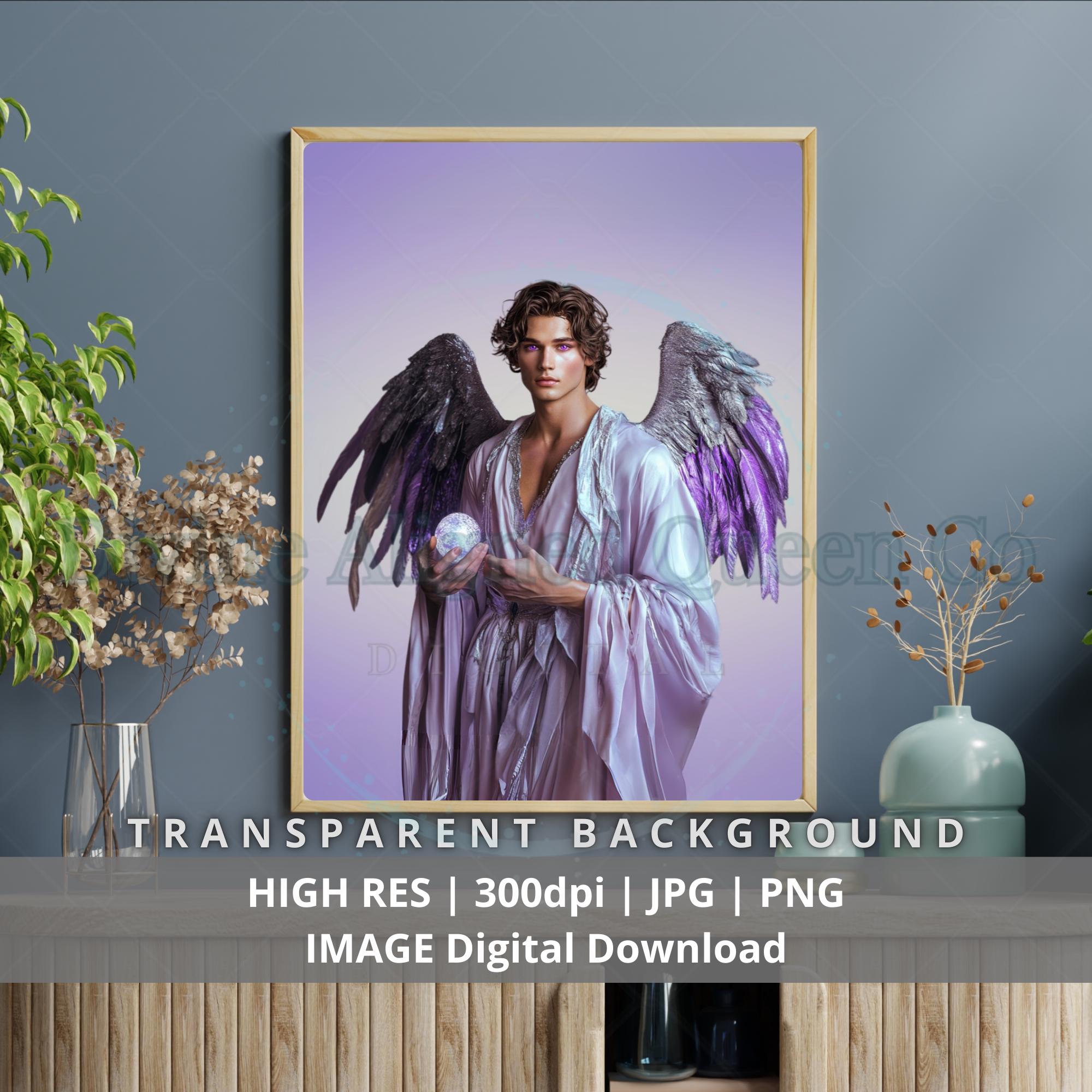 Archangel Jeremiel Art: Reiki Infused Spiritual Illustration (PNG