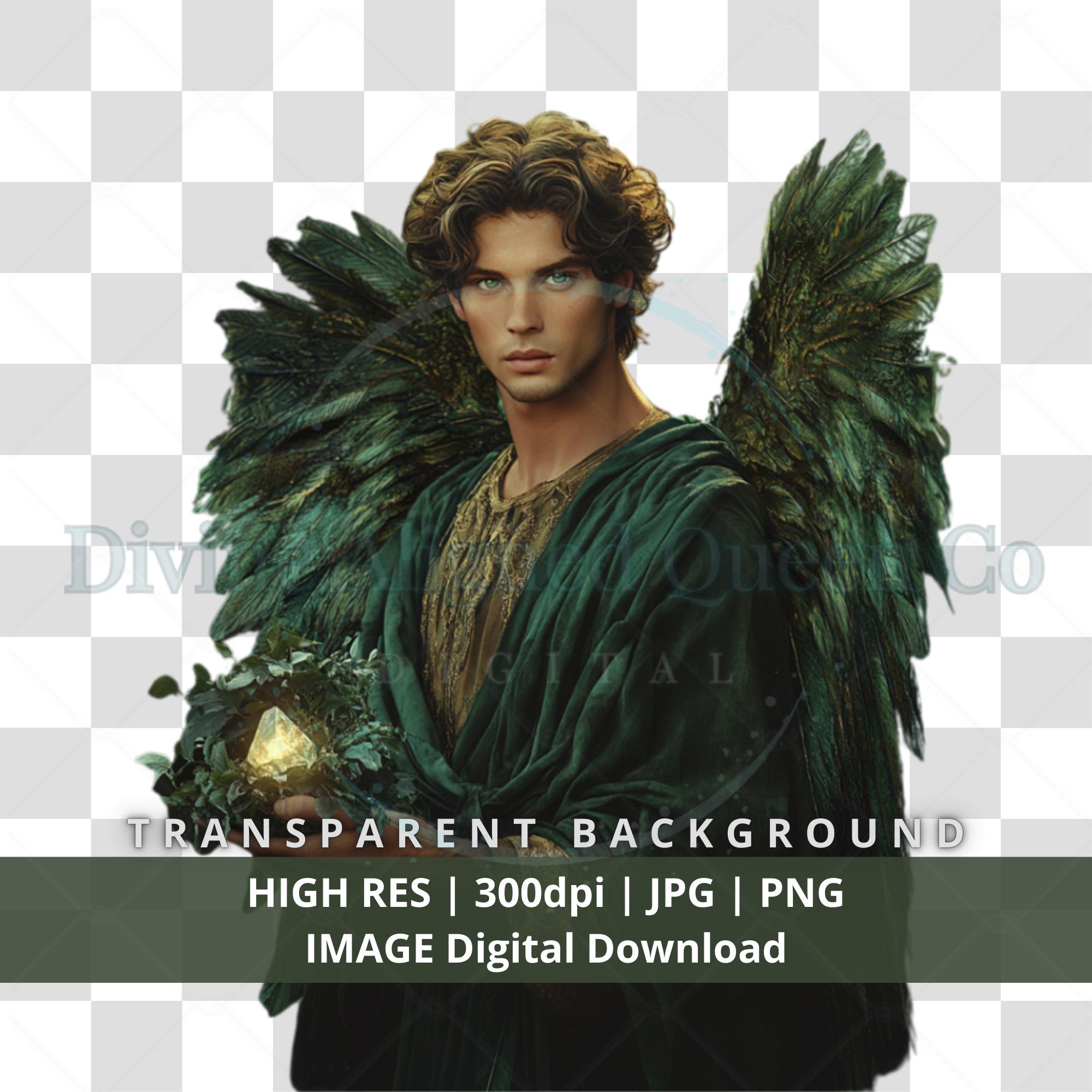 Archangel Ariel Art: Reiki Infused Spiritual Illustration (PNG JPG
