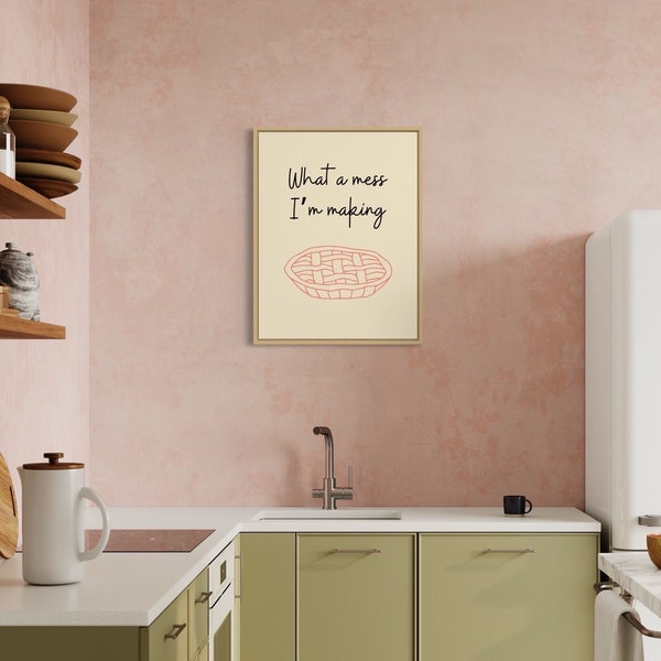 Waitress Musical print for pie baker | Printable wall art | Gift for Broadway lover | Pink modern kitchen decor | DIGITAL DOWNLOAD