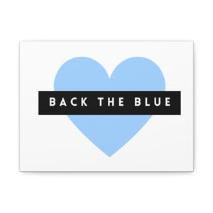 Back the Blue Law Enforcement Support, Matte Print, Wall Art, Home Decor, Police Officer Gift, Thin Blue Line Tribute, Police Support Poster