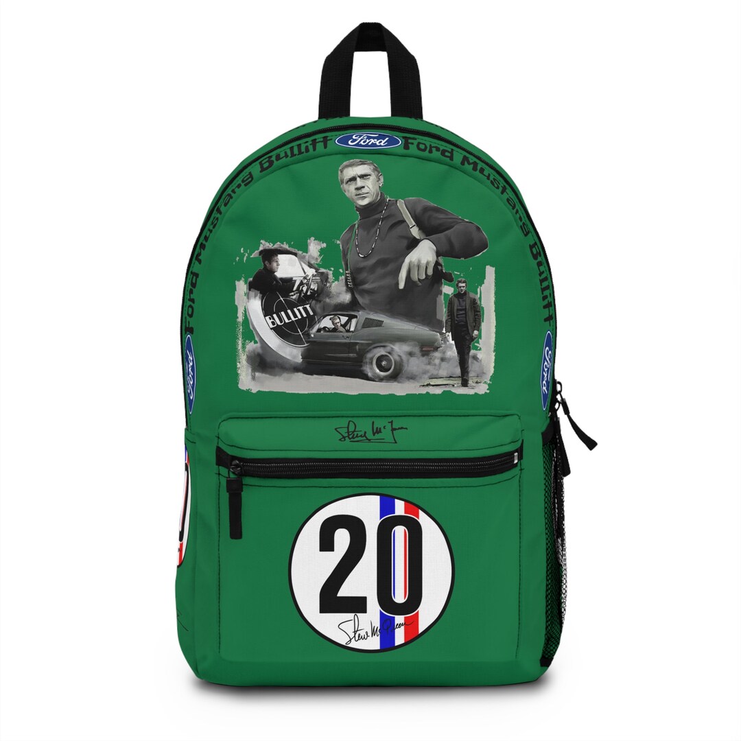 Steve Mcqueen Bullitt Mustang Backpack, Mustang Backpack, Mustang Book