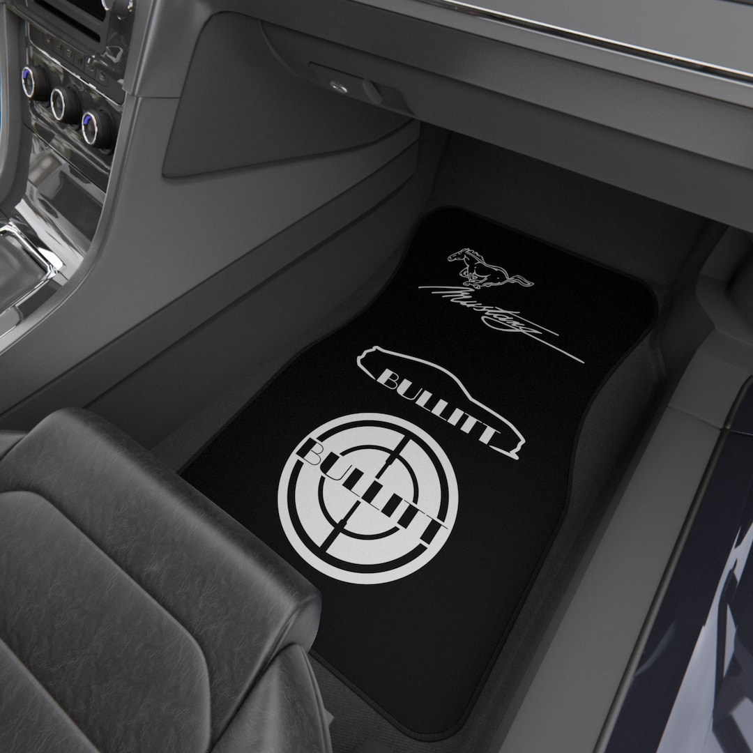 Ford Mustang Car Mats 2x Front, Foot Mats, Car Interior, Car Products, Car Accessories, Mustang
