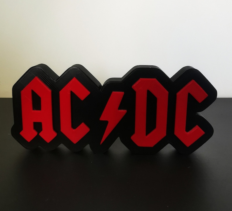 ACDC 3D Printed Logo - Etsy