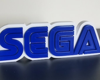 Logotipo impreso en 3D de SEGA