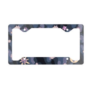 Poke space Metal License Plate Frame