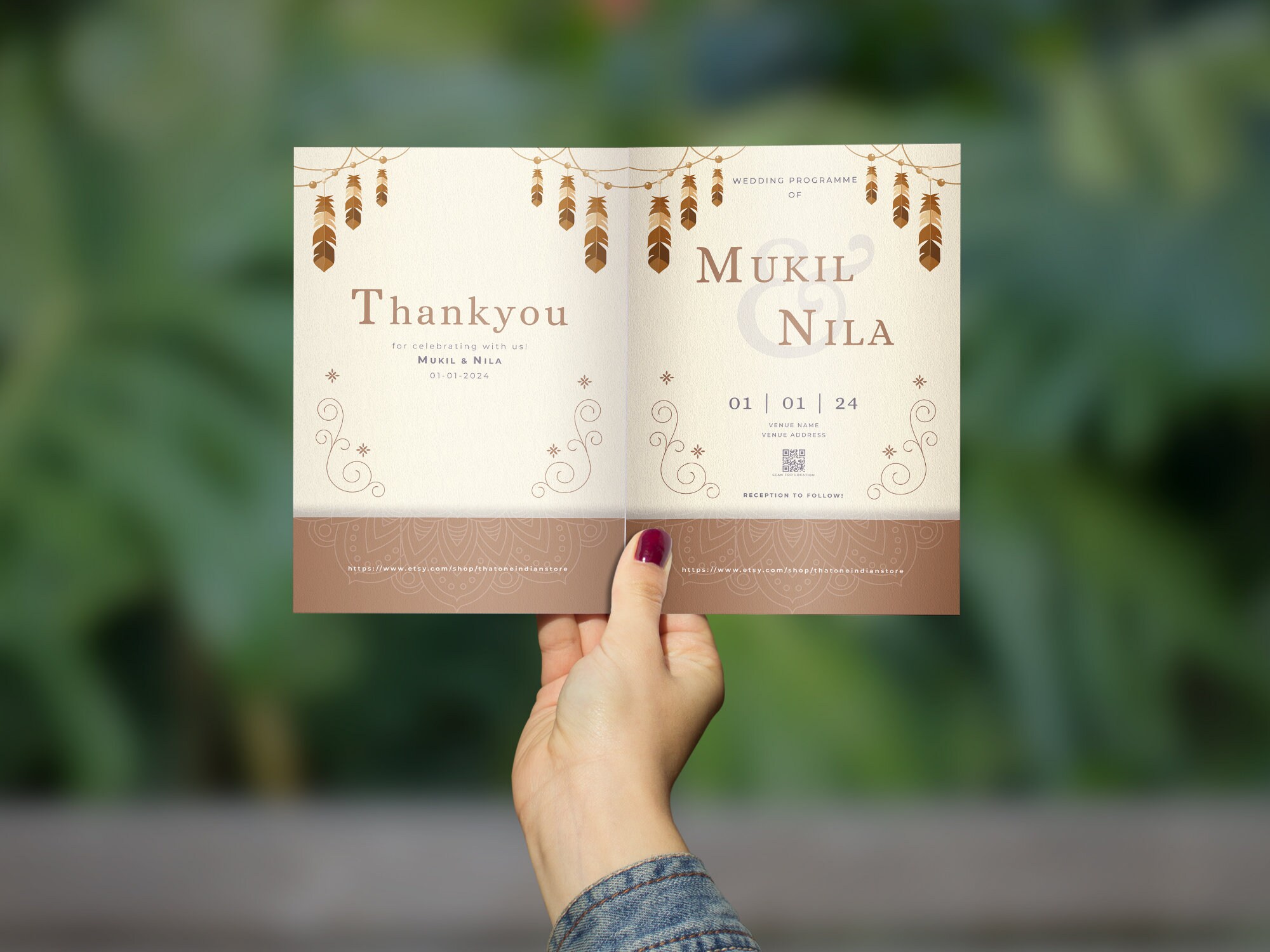 Tamil Wedding Program & Telugu Wedding Program South Indian Etsy