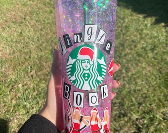 Mean School Girls Christmas Themed Snowglobe Tumbler