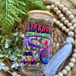 Halloween / Horror Themed 16 Oz Glass Cups