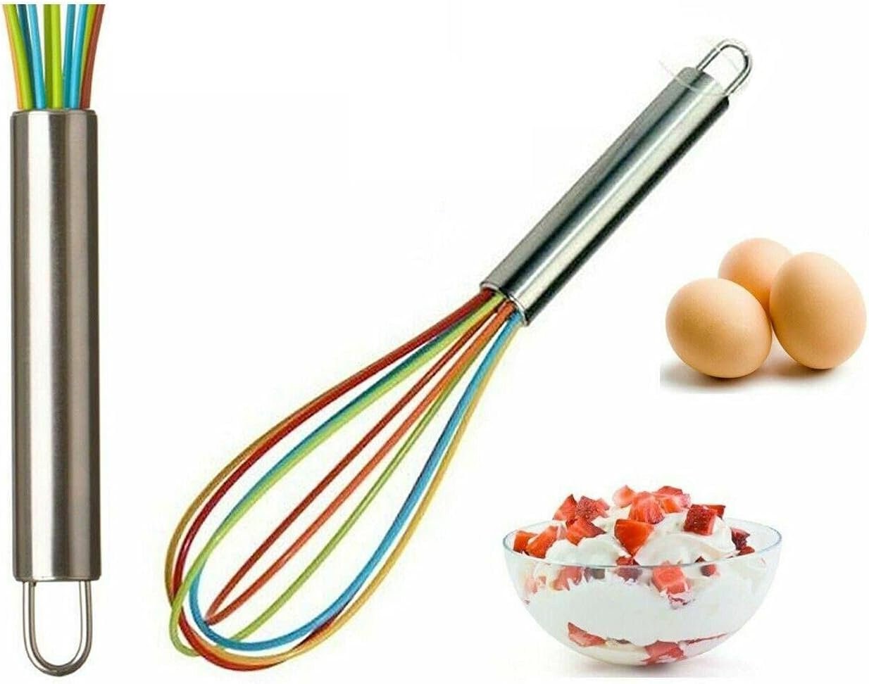 Norpro 7 French Spring Coil Whisk 2PK - Wire Whip Cream Egg Beater Gravy  Mixer (2 Pack)