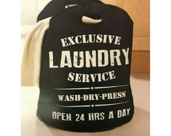 Mantraraj Laundry Bag Hamper With Handles Washing Bag Clothes Storage Bin Basket For Bedroom, Laundry Room, Bathroom