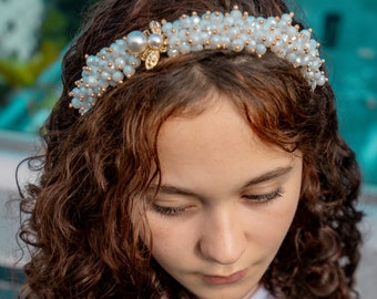 Perlenstirnband für Damen