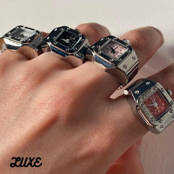 Mini Uhr Einzigartiger Ring, Benutzerdefinierte Schmuck Uhr, Vintage Funktionale Uhr Ring Uhr, personalisiertes Geschenk für Sie, Muttertagsgeschenk