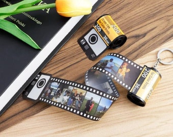 Custom Film Roll Keychain, Personalized Photo Film Roll, Photos Keychain, Camera Custom Photo Set, Gift for Her, Mother’s Day Gift