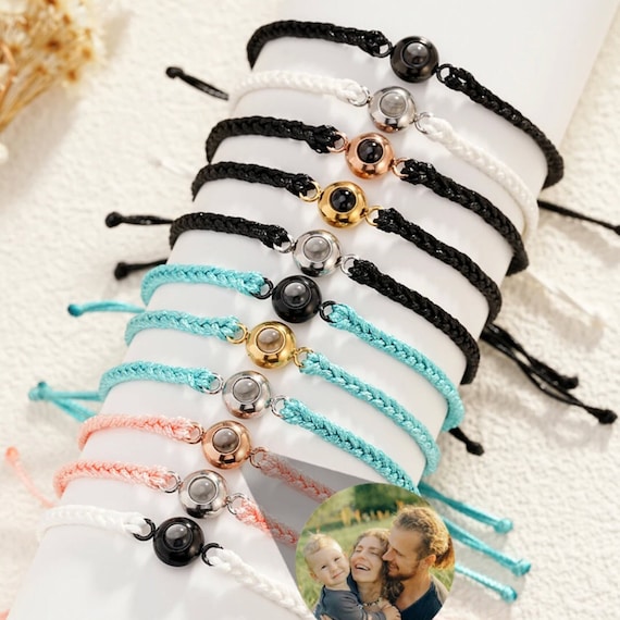 Custom Photo Couples Bracelet, Relationship Matching Bracelet