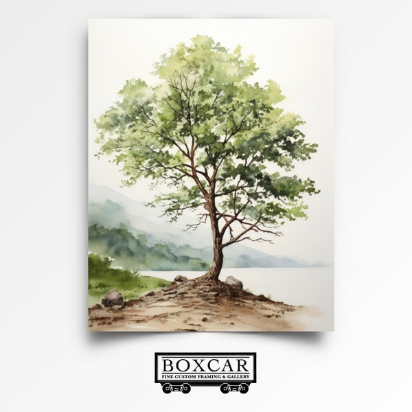 Alder Tree Painting, Watercolor Painting Alder Tree, Alder Tree Wall Art, Alder Tree Fine Art Print, Printable Alder Tree Art
