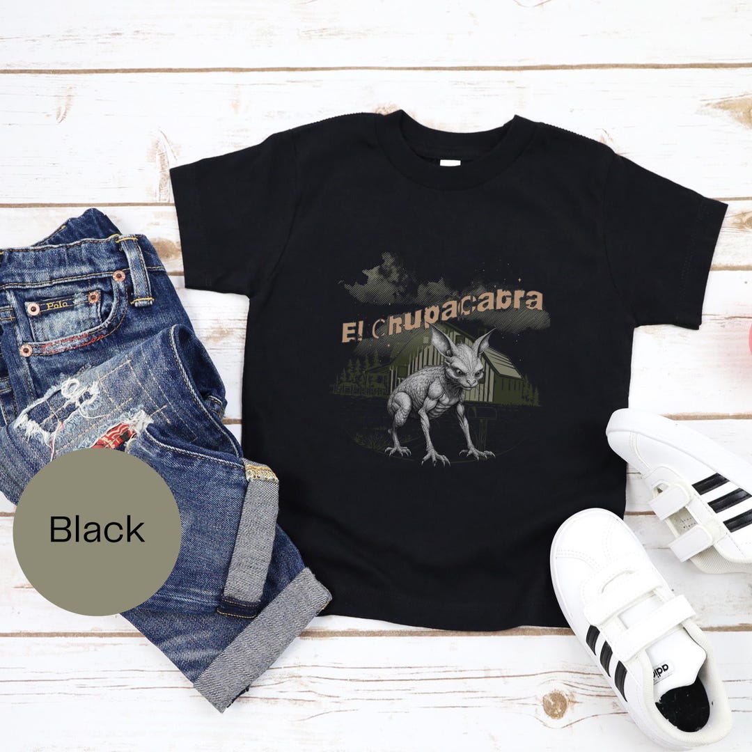 thumbnail image 2 of El Chupacabra Cryptid T-Shirt, Beast Creature Bigfoot Mothman Jackalope, Unisex XL 2 of 5
