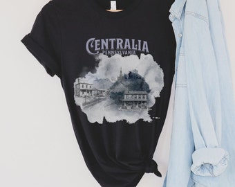 Lost Town of Centralia Pennsylvania Shirt, Tribute to the Inspiration behind Silent Hill, History Lover, Ghost Town Shirt, Dark History