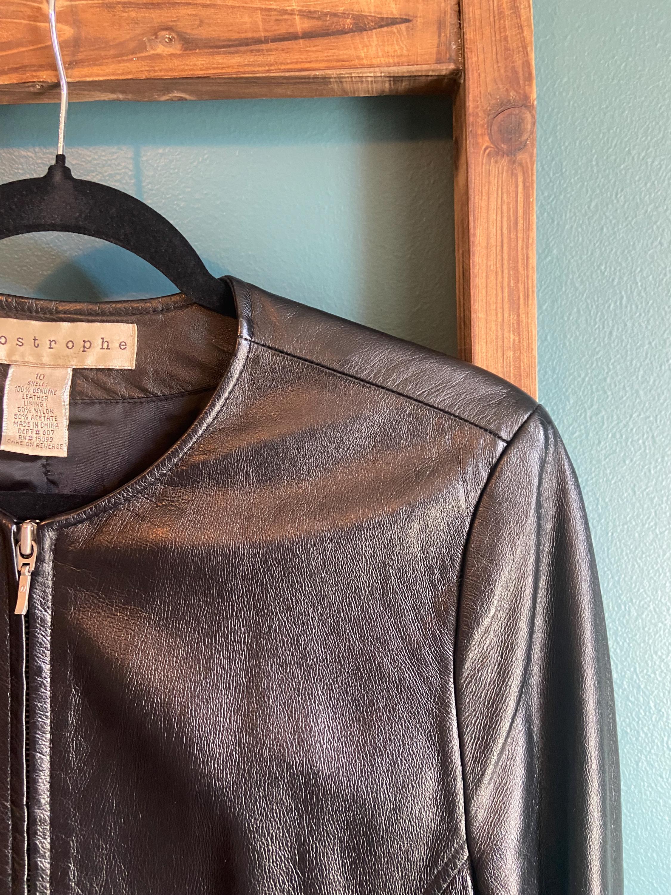 Early 2000s Leather Jacket - Etsy