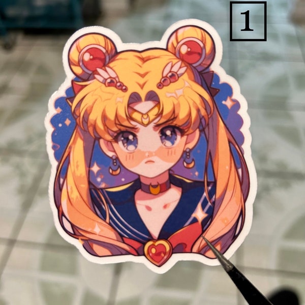 Sailor Moon Sailor Scouts Senshi Vinyl water resistant Sticker