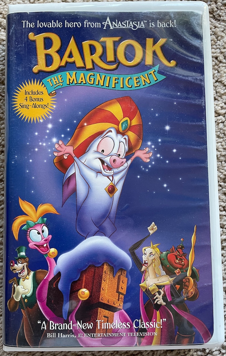 1999 Bartok the Magnificent VHS Kelsey Grammer Etsy