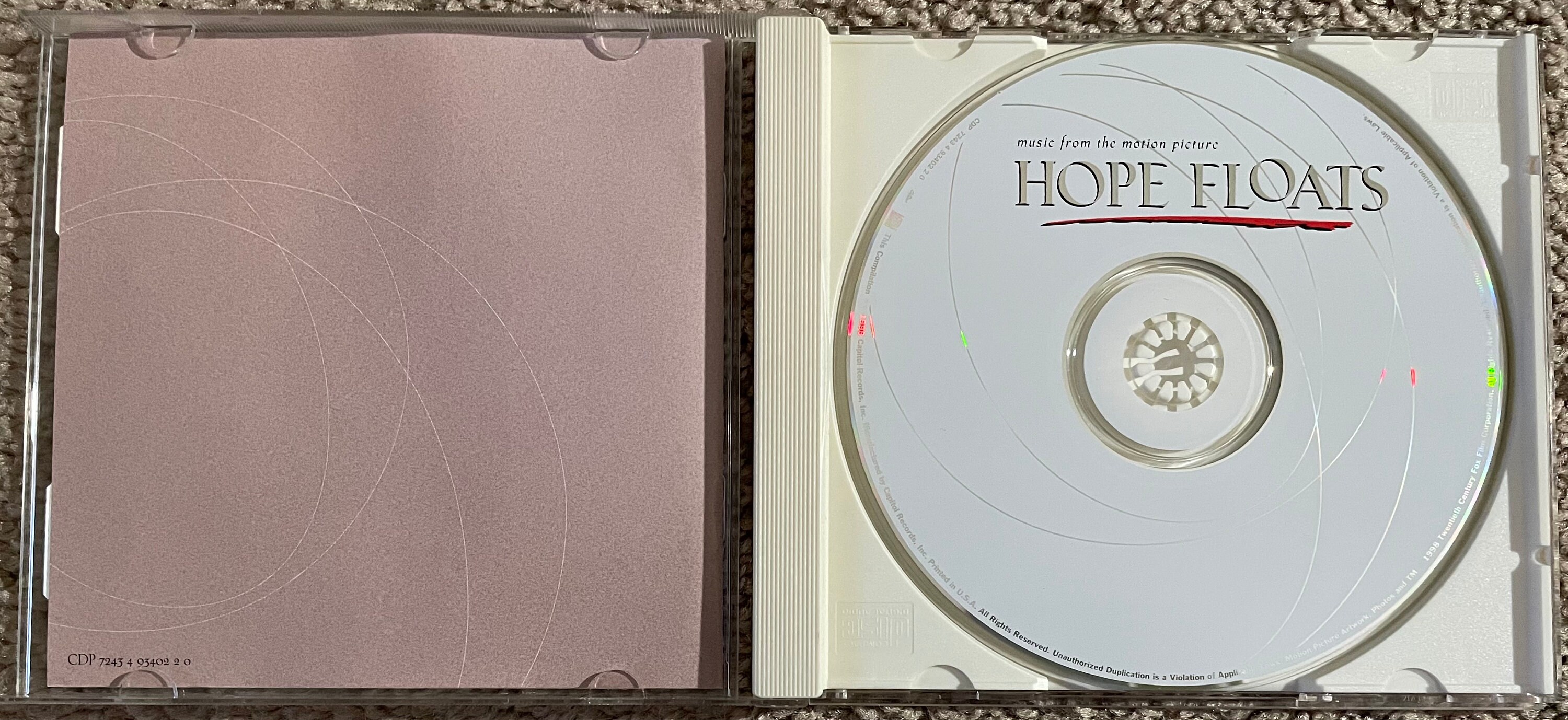 1998 hope Floats Soundtrack CD Etsy