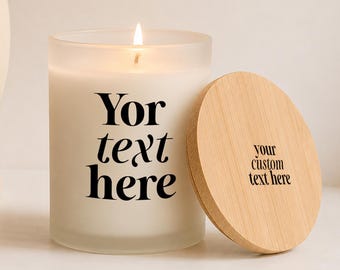 Personalized Custom Text Candle - Funny Gift for Best Friend, Coworker, Bridesmaid Proposal - Custom Quote Soy Wax Candle, Birthday Gift Her
