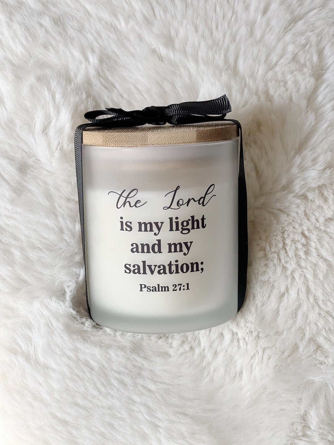 Psalm 271 Bible Verse Candle for Your Devotional Candle Gift the Lord