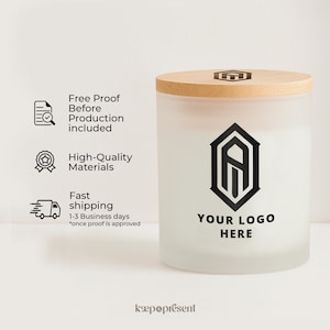 Custom Logo Gifts Candle With Engraved Lid, Corporate Luxury Gifts ...