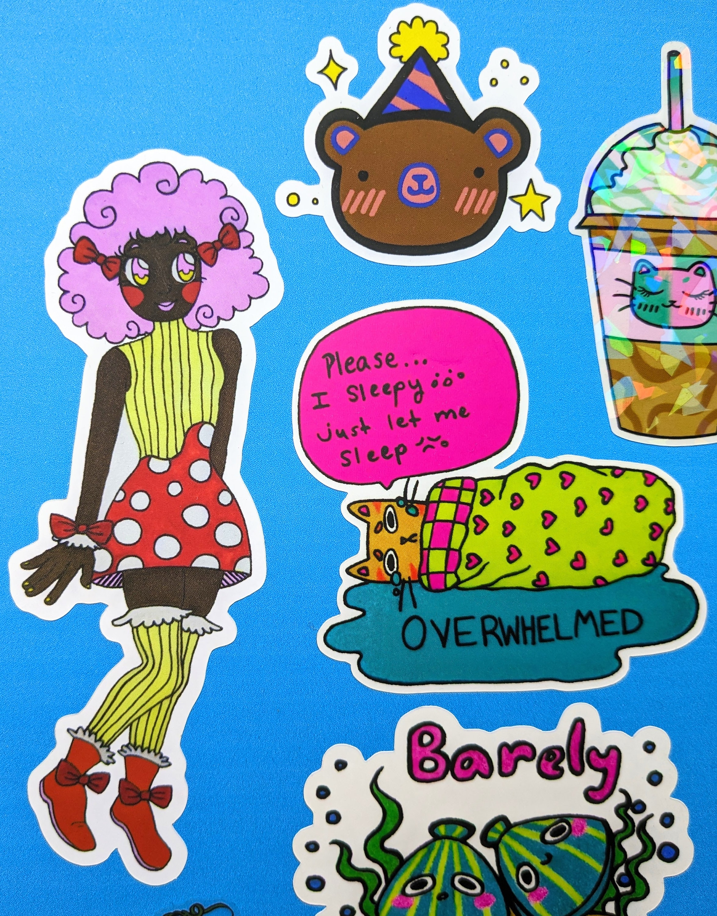 Mushroom Girl Sticker | Matte Sticker | Cute POC Sticker | Mushroom ...