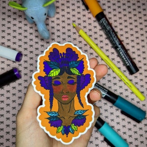 Flower Crown Sticker | Matte Sticker | Cute POC Sticker | Laptop Stickers | Waterbottle Stickers | Car Stickers