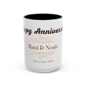 Kaffeetasse, Jahrestagsgeschenk, personalisierte Kaffeetasse, individuelle Tasse, Paargeschenk, Geschenk für ihn, Geschenk für sie