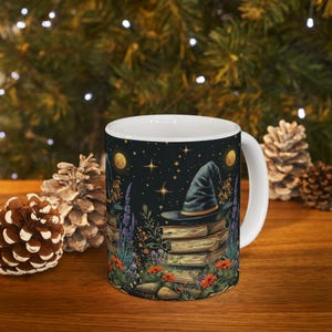 Ceramic Mug, Witchy Coffee Mug, Witches Brew Tea Mug, Halloween Mug Gift, Witch Cauldron Coffee Mug, Gothic Kitchen, Gift For Her