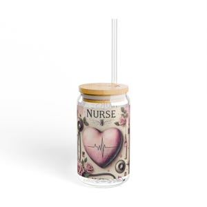 Nurse Glass Tumbler, Medical Professional Gift, Healthcare Worker Appreciation, Doctor Appreciation Gift, Hospital Worker Gift, 16oz